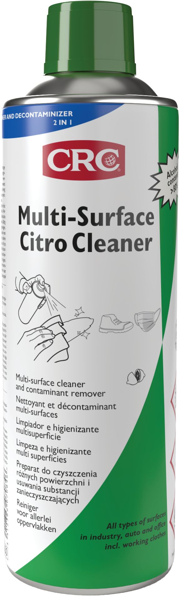 KF - MULTI-SURFACE CITRO CLEANER spray 500 ml, Nettoyant Désinfectant multi-surfaces.