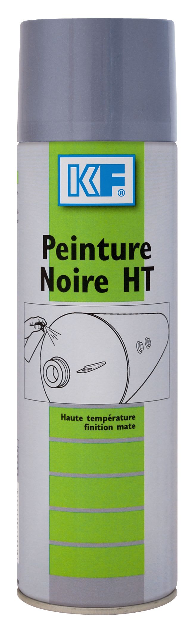KF - PEINTURE NOIRE HT 500 ML