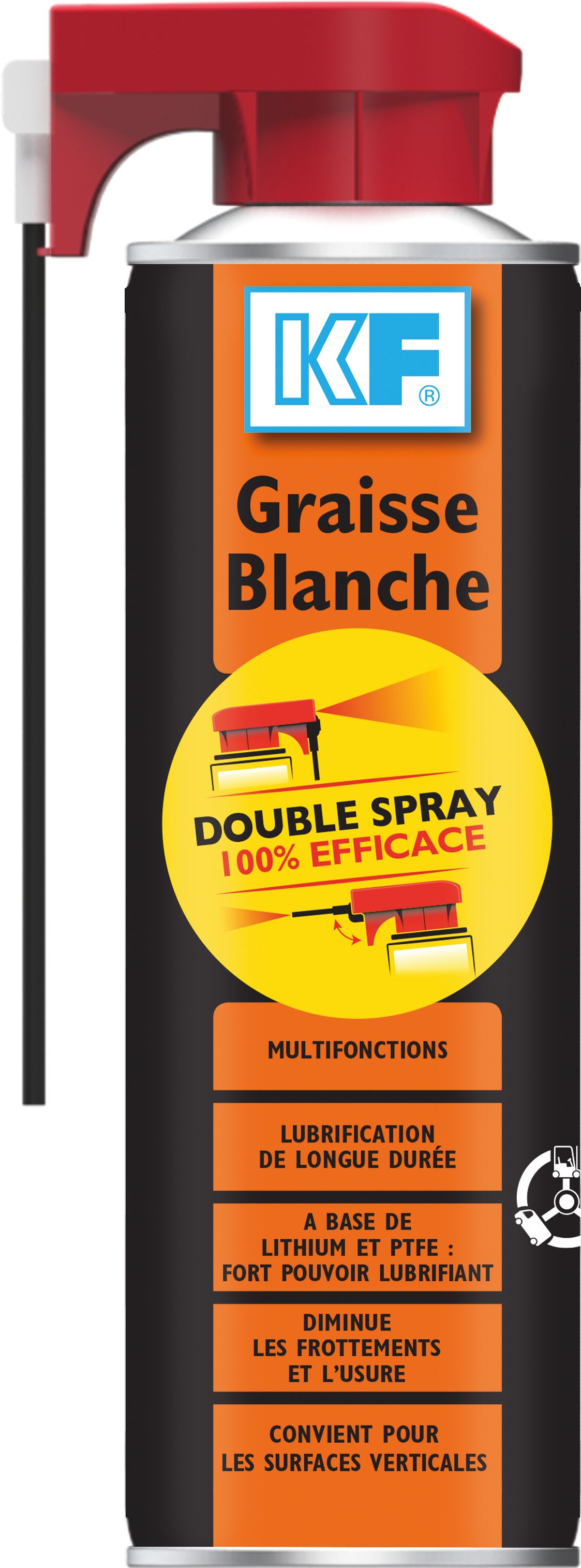 KF - GRAISSE BLANCHE MULTIFONCTIONS double spray 500 ML