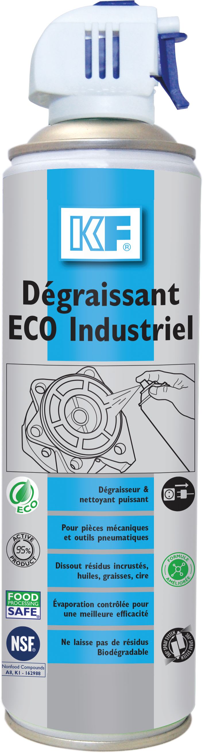 KF - KF DÉGRAISSANT INDUSTRIEL ECO 12X500ML