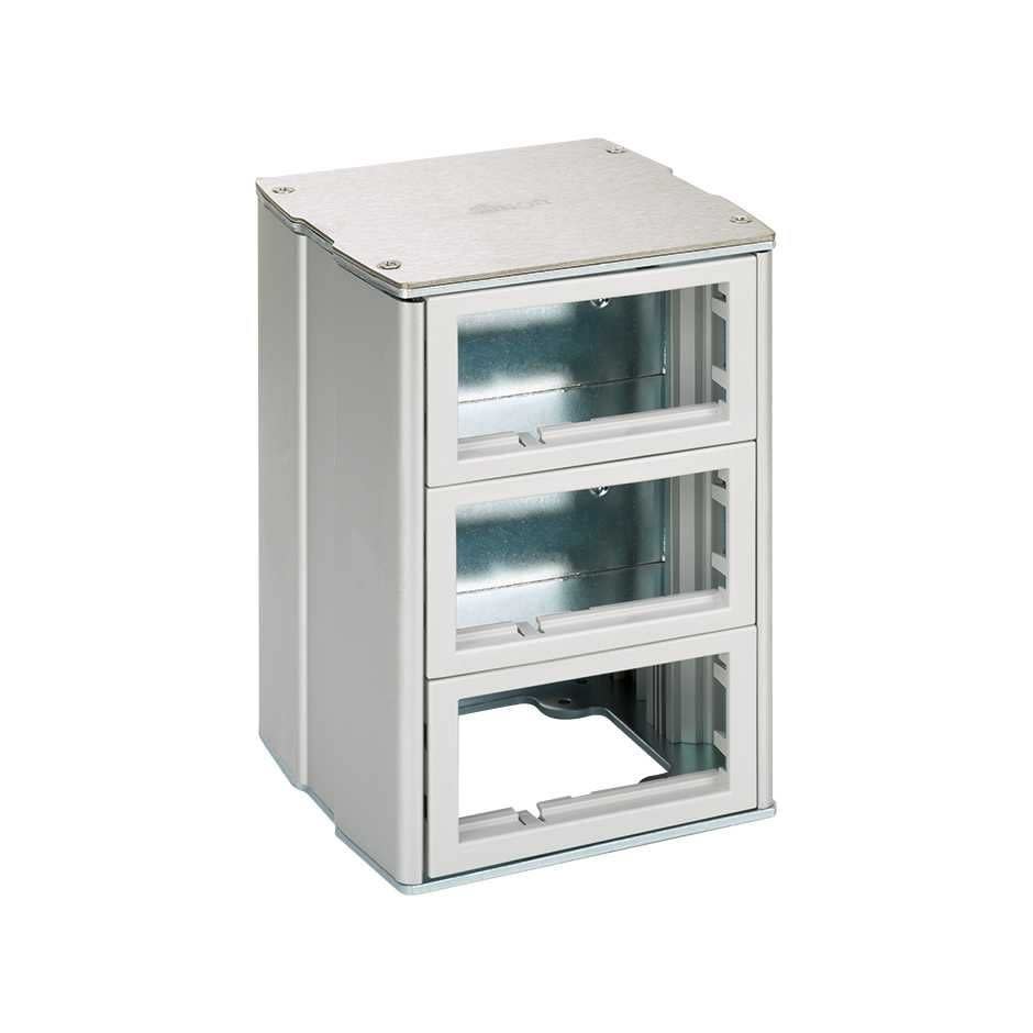 Simon - Mini-poteau antivandale 12xK45 - Aluminium