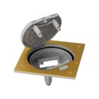 Simon - Porte-mécanismes fermeture manuelle pour 1 mécanisme K45 - Laiton