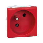 Simon - Prise de courant 2P+T K45 connexion à vis - Rouge