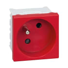 Simon - Prise de courant 2P+T K45 connexion rapide - Rouge