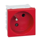 Simon - Prise de courant 2P+T K45 connexion rapide - Rouge