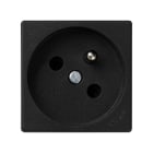 Simon - Prise de courant 2P+T K45 connexion à vis + voyant - Gris graphite