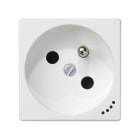 Simon - Prise de courant 2P+T K45 connexion à vis + voyant - Blanc neige
