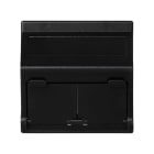 Simon - Plaque K45 VDM inclinée avec volet 2 x Modules MD - Gris graphite