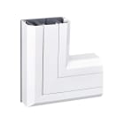 Simon - Angle plat montant pour goulotte Cablomax 130x55 - Blanc neige