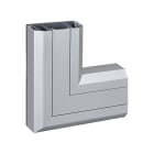 Simon - Angle plat montant pour goulotte Cablomax 130x55 - Aluminium anodisé