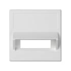 Simon - Plaque K45 VDM inclinée 1 x connecteur SC Fibre Optique duplex - Blanc neige