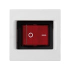 Simon - Interrupteur K45 bipolaire 16A avec témoin lumineux - Blanc neige