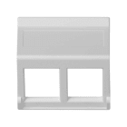 Simon - Plaque K45 VDM plate sans volet 2 x Modules MD - Blanc neige