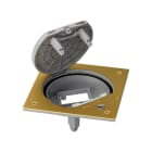 Simon - Porte-mécanismes fermeture de sécurité pour 1 mécanisme K45 - Laiton