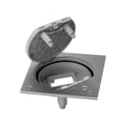 Simon - Porte-mécanismes fermeture de sécurité pour 1 mécanisme K45 - Acier inoxydable