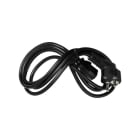 Simon - Cordon d'alimentation électrique noir IEC / 2P+T- Lg. 2m