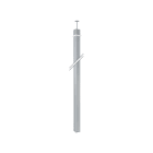 Simon - Colonne K45 Nº2B 80x80mm 2 faces hauteur 3m - Aluminium