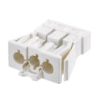 Simon - Connecteur rapide mâle 3 pôles connexion clavette - Blanc neige