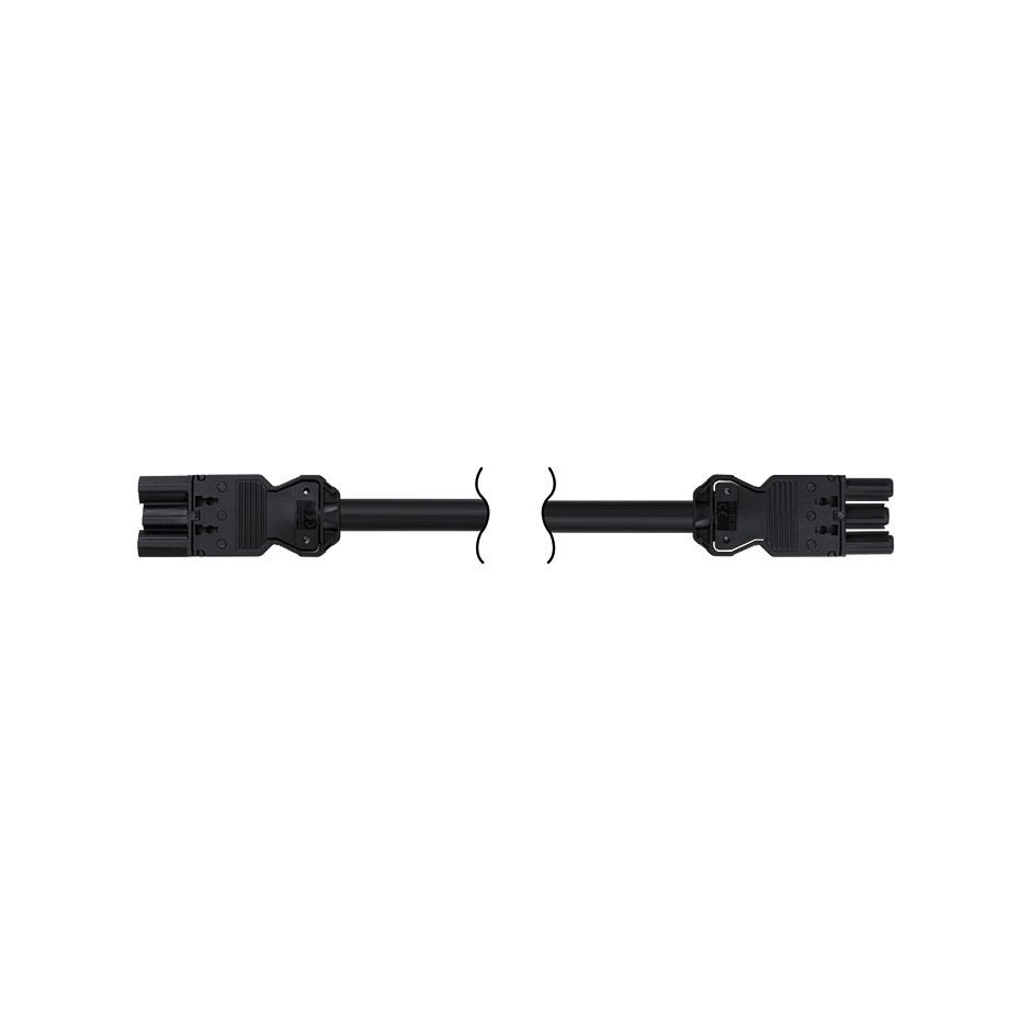 Simon - Cordon connexion rapide mâle-femelle 3 pôles 3m. Section 3x2,5mm² - G graphite