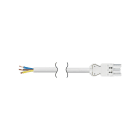 Simon - Cordon connexion rapide femelle-libre 3 pôles 2m. Section 3x2,5mm² - Blanc neige