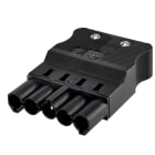 Simon - Fiche à connexion rapide mâle 5 pôles connexion à vis - Gris graphite