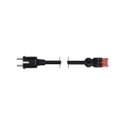 Simon - Cordon connexion rapide femelle Schuko 3 pôle 2m. Section 3x2,5mm² - Rouge
