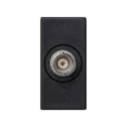 Simon - Plaque K45 1/2 méc. avec 1 connecteur BNC 75?. Connexion soudure - Gris graphite