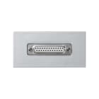 Simon - Plaque K45 1/2 méc. 1 Sub-D 25 fem. Port parallèle. Connexion soudure - Alu