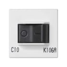 Simon - Plaque K45 avec disjoncteur 10A - Blanc neige