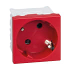 Simon - Prise de courant Schuko K45 connexion rapide - Rouge