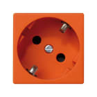 Simon - Prise de courant Schuko K45 connexion rapide - Orange