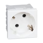 Simon - Prise de courant Schuko K45 connexion rapide - Blanc neige