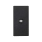 Simon - Touche 1 mécanisme K45 étroit avec diffuseur pour voyant - Gris graphite