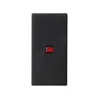 Simon - Touche 1 mécanisme K45 étroit avec diffuseur pour témoin - Gris graphite