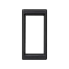 Simon - Plaque K45 1/2 méc pour 1 connecteur rapide mâle ou femelle 3 pôles-G graphite