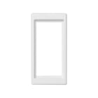 Simon - Plaque K45 1/2 méc pour 1 connecteur rapide mâle ou femelle 3 pôles -Blanc neige