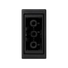 Simon - Plaque K45 demi-mécanisme avec 1 connecteur rapide femelle 3 pôles - G graphite