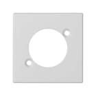Simon - Plaque K45 pour 1 connecteur XLR mâle ou femelle - Blanc neige