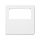 Simon - Plaque K45 pour 1 connecteur rapide mâle ou femelle 3 pôles - Blanc neige