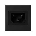 Simon - Plaque K45 avec 1 connexion rapide mâle IEC320 - Gris graphite