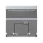 Simon - Plaque K45 VDM inclinée avec volet 1 x Module MD - Aluminium