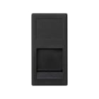 Simon - Plaque K45 VDM 1/2 plate avec volet 1 x  RJ45 Nexans® - Gris noir