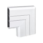 Simon - Angle plat descendant pour goulotte Cablomax 210x55 - Blanc neige