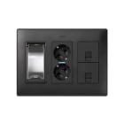 Simon - PlaqueCIMA disjoncteu/différent DIN Mini-pot/Mini-colon/Colonnes CIMA-G graphite