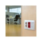 Simon - Plaque CIMA VDM plate avec volets 2 x RJ45 AMP®, Brand-Rex® ou Simon®-G graphite