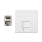 Simon - Plaque CIMA VDM plate avec volet 1 x RJ45 Cat. 6 FTP - Blanc neige
