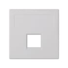 Simon - Plaque CIMA VDM plate sans volets 1 connecteur RJ45 3M Volition OCK®-Blanc neige