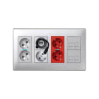 Simon - Plaque CIMA adaptatrice 1 x K45 - Aluminium