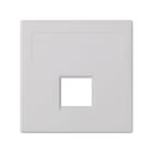 Simon - Plaque CIMA VDM plate sans volets 1 x RJ45 INFRA+® - Blanc neige