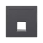 Simon - Plaque CIMA VDM plate sans volets 1 x RJ45 INFRA+® - Gris graphite